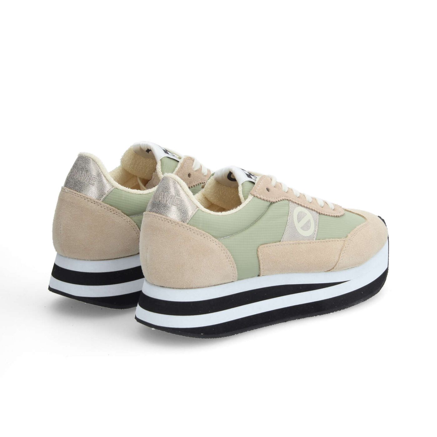 FLEX M JOGGER W - SUEDE/SDE/NYLON - BEIGE/NUDE/OLIVE GREEN